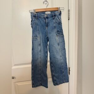 Abercrombie Kids Light Blue Cargo Jeans Girls